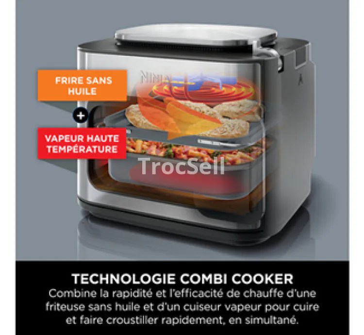 Mijoteur Ninja Combi Multicuiseur, four et friteuse sans huile 12-en-1 TRS700EU