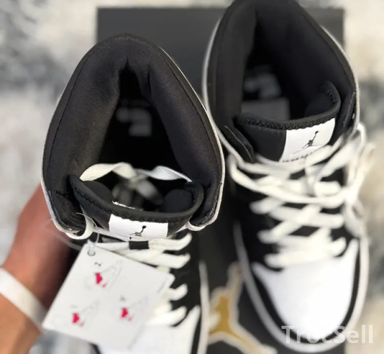 Jordan 1 Mid RM EasyOn Black White - Neuve / Authentique - Taille 38 (GS)