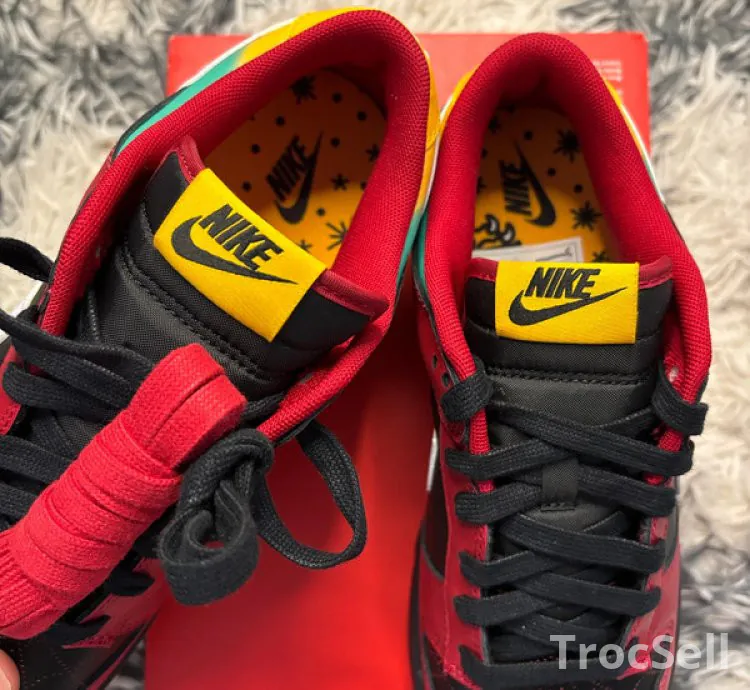 Nike Dunk Low Retro LTD Biker Tattoo – Black / White / Gym Red – EU 40