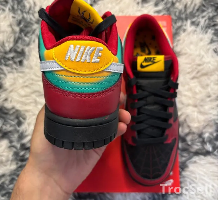 Nike Dunk Low Retro LTD Biker Tattoo – Black / White / Gym Red – EU 40