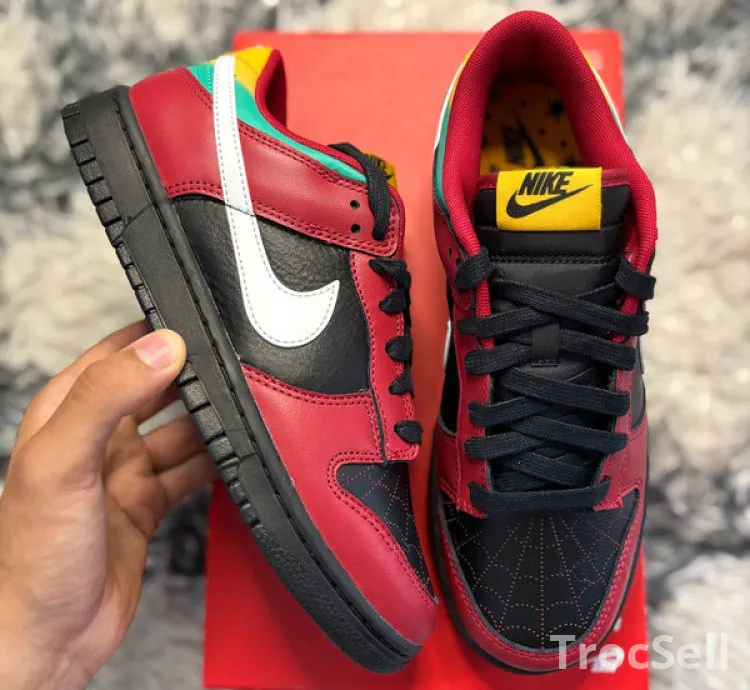 Nike Dunk Low Retro LTD Biker Tattoo – Black / White / Gym Red – EU 40