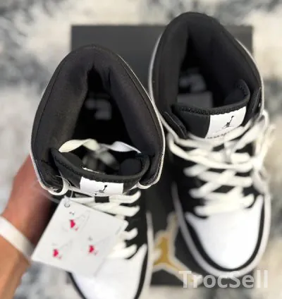 Jordan 1 Mid RM EasyOn Black White - Neuve / Authentique - Taille 38 (GS) 5