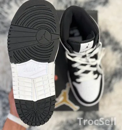Jordan 1 Mid RM EasyOn Black White - Neuve / Authentique - Taille 38 (GS) 4