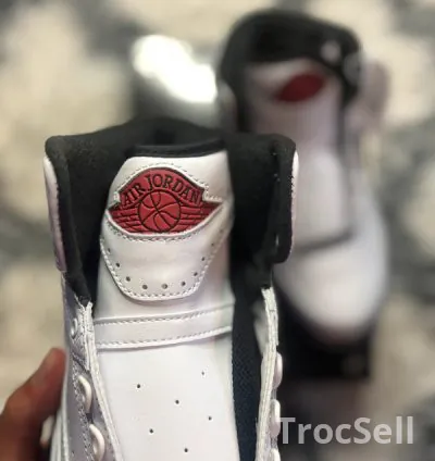 Air Jordan 2 Retro - White/Varsity Red-Black (Taille 38.5 EU) 3