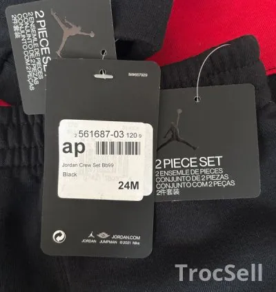 Survetement Jordan Crew Set 24 mois 7