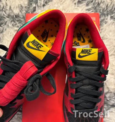 Nike Dunk Low Retro LTD Biker Tattoo – Black / White / Gym Red – EU 40 5