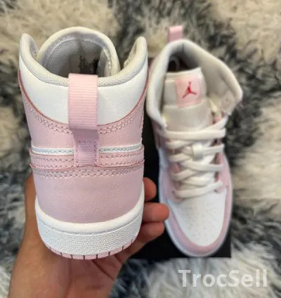 Jordan 1 Mid PS – Pink Foam / Fire Red (EU 35) 3