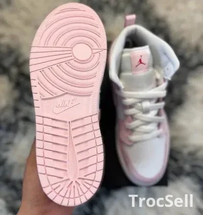 Jordan 1 Mid PS – Pink Foam / Fire Red (EU 35) 7